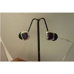 37.00 CTW BLUE TOPAZ EARRING .925 STERLING SILVER