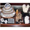 Image 1 : Twelve Piece Geode and Mineral Collection in Wood Box