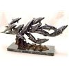 Image 1 : Dolphin School Bronze Sculpture