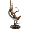 Image 1 : Diving Otters Bronze Sculpture