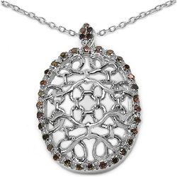 0.20 Carat Genuine Red Diamond .925 Sterling Silver Pendant