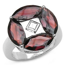 1.60 Carat Genuine Garnet .925 Sterling Silver Rings