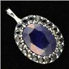 Image 1 : 17.5 Ctw. Sapphire Pendant In 10kw Gold