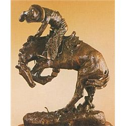 "Rattlesnake" Bronze Sculpture - Remington