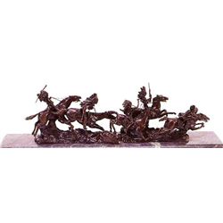 "War Party" Bronze Sculpture - Kauba