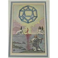 Antique Salvador Dali  1945 Lithograph