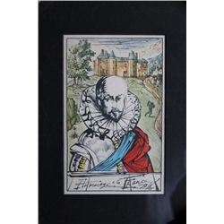 Antique Salvador Dali  1945 Lithograph