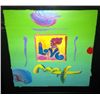Image 1 : "Love" Peter Max Original Mixed Media