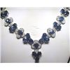 Image 1 : 14K GOLD DIAMOND AND SAPPHIRE NECKLACE