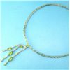 Image 1 : 18K GOLD DIAMOND AND PERIDOT NECKLACE