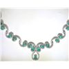 Image 1 : 14K GOLD EMERALD AND DIAMOND NECKLACE