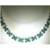 Image 1 : 14K GOLD EMERALD AND DIAMOND NECKLACE