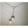 Image 1 : 18K GOLD DIAMOND AND PEARL NECKLACE