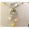 Image 1 : 18K GOLD DIAMOND AND PEARL NECKLACE