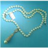 Image 1 : 14K GOLD DIAMOND AND PEARL NECKLACE