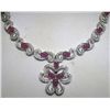 Image 1 : 14K GOLD RUBY AND DIAMOND NECKLACE