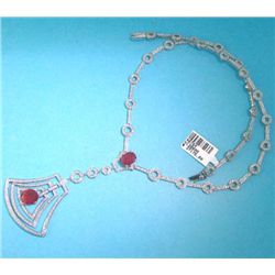 18K GOLD RUBY AND DIAMOND NECKLACE