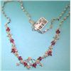 Image 1 : 18K GOLD RUBY AND DIAMOND NECKLACE