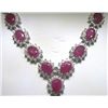 Image 1 : 14K GOLD RUBY AND DIAMOND NECKLACE