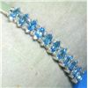Image 1 : 14K TOPAZ AND DIAMOND BANGLE