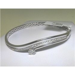 18KW BANGLE WITH DIAMONDS