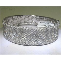 18KW MICRO PAVE BANGLE WITH DIAMONDS