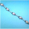Image 1 : 18K GOLD PEARL AND DIAMOND BRACELET