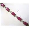 Image 1 : 14K GOLD RUBY AND DIAMOND BRACELET