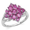 Image 1 : 2.33 Carat Genuine Ruby .925 Sterling Silver Ring