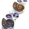 Image 1 : Ammonite, Amethyst & Pearl Bracelet