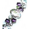 Image 1 : Abalone Shell, Amethyst, Pearl & Peridot Bracelet