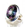 Image 1 : Silver and Mystic Topaz Ring