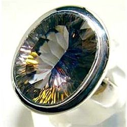 Silver and Mystic Topaz Ring