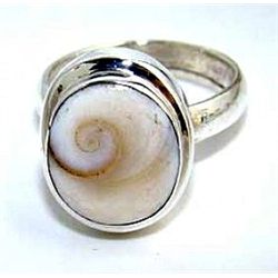 Silver and Shiva Pearl Ring