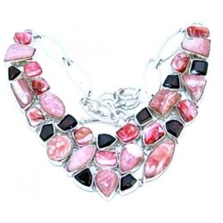 Rhodochrosite & Garnet Necklace