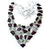 Image 1 : Peridot & Garnet Necklace