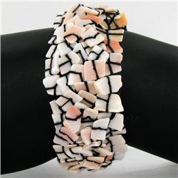 Stretch Shell/MOP Bracelet (JEW-4338)