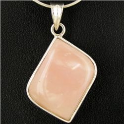 30.9twc Pink Opal Sterling Pendant (JEW-3912)