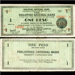 1941 WW2 Guerrilla Rebel Philippines 1P Note Negros (CUR-07200)