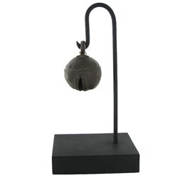 Antique Thai Cow Bell on Stand (DEC-475)