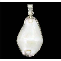 Sterling Shell Oval Pendant (JEW-1933)