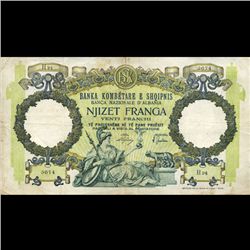 1939 Albania 20 Franga Scarce Hi Grade (CUR-06428)