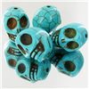 Image 1 : 106.85ct Howlite Skull Beads (GEM-46939)