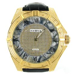 New Ice Time Mens Diamond Bezel Watch (WAT-346)