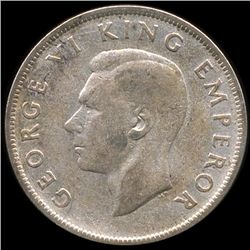 1946 New Zealand 1/2 Crown VF (COI-10237)