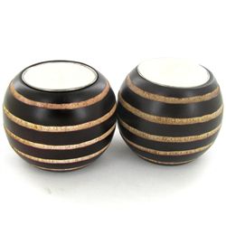 Mango Wood Candle Holder Pair (DEC-777)