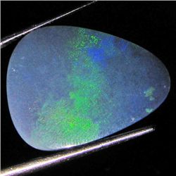 6.2ct Australian Black Opal Doublet Full Fire (GEM-36563)