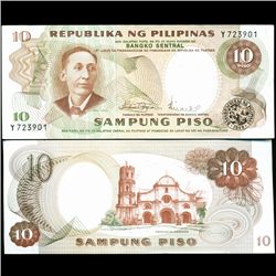 1969 Philippines 10P Note Crisp Unc (CUR-07273)