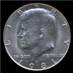 1981D JFK 50c MS66 (COI-8726)