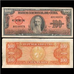 1959 Cuba 100 Peso Hi Grade Note (CUR-05595)